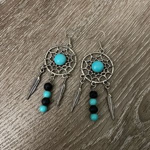 Dream catcher earrings